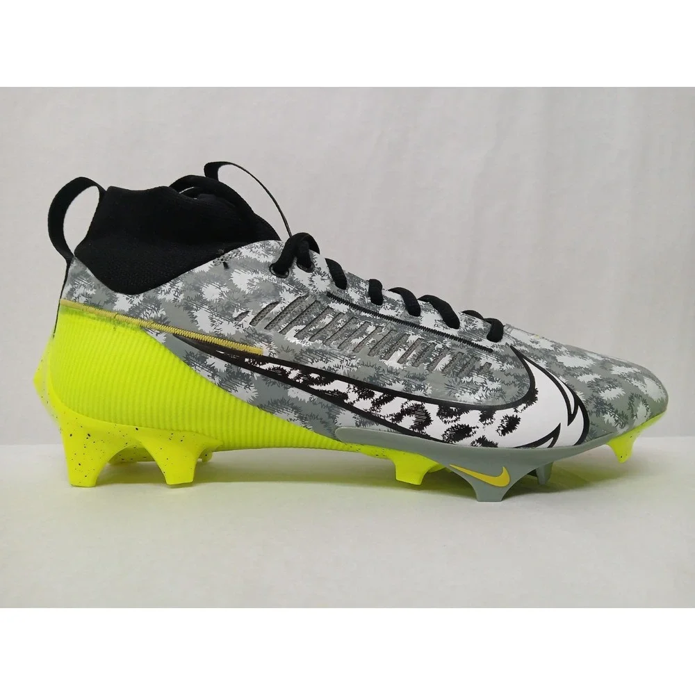 Nike Mens Vapor Edge Pro 360 2 Football Cleat FB8443-703 Volt Black Grey Sz 11.5